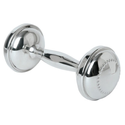 Salisbury Pewter Beaded Dumbbell Rattle