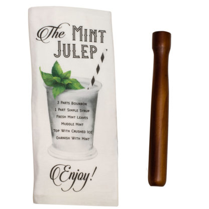 Salisbury Mint Julep Dish Towel and Muddler