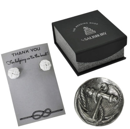 Salisbury Anchor Ring Dish and Knot Studs