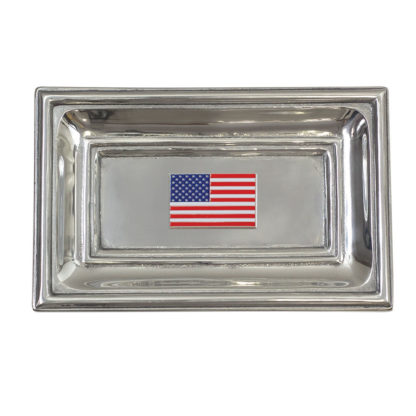 Salisbury American Flag Tray and Cuff Links Set