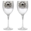 Blue Crab Wine Glasses set of 2
