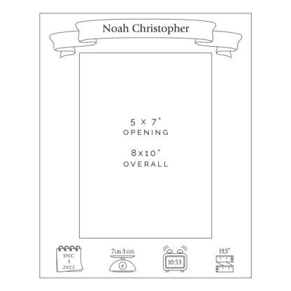 birth record frame