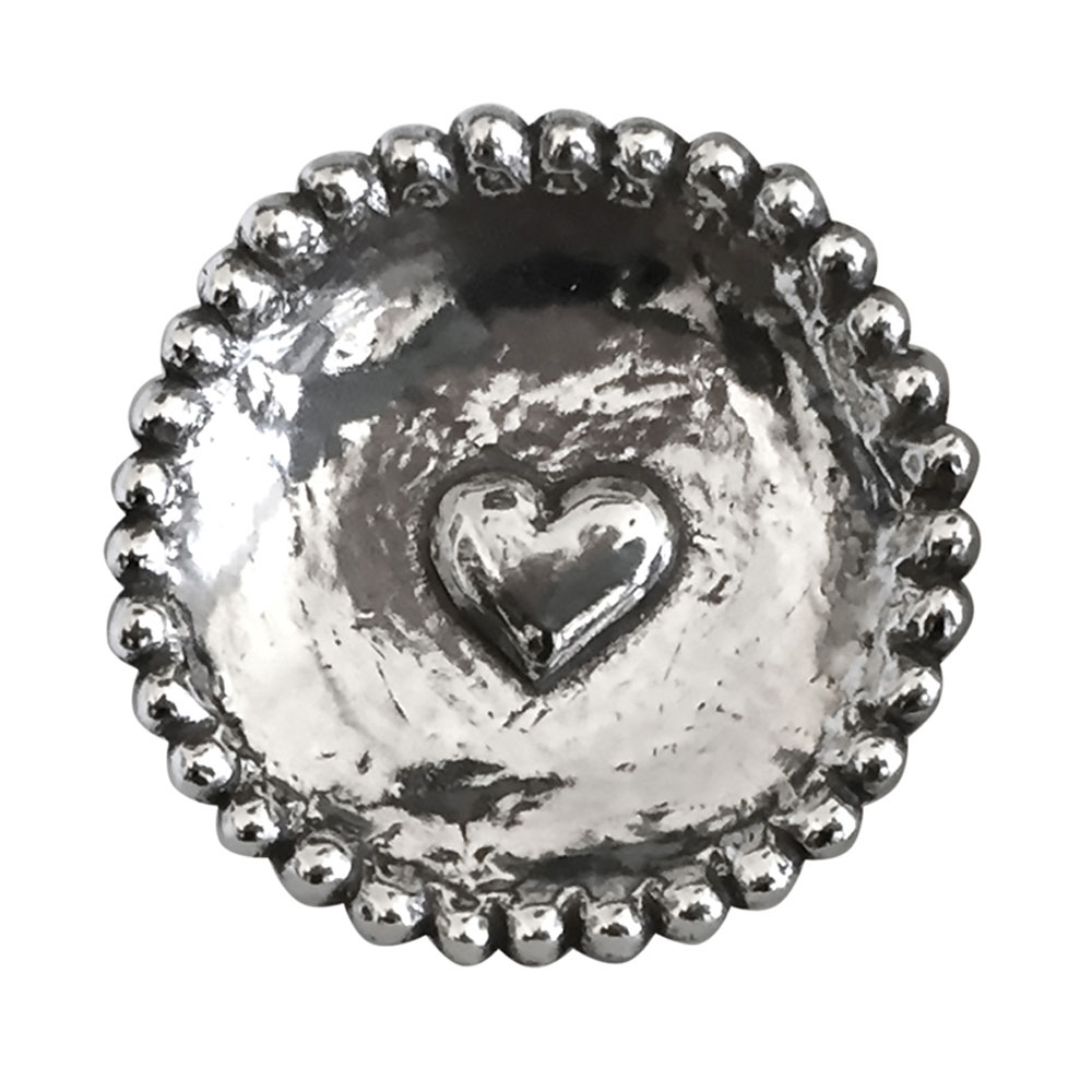 Love Ceramic Ring Dish - Heart Gold - Ella Celebration