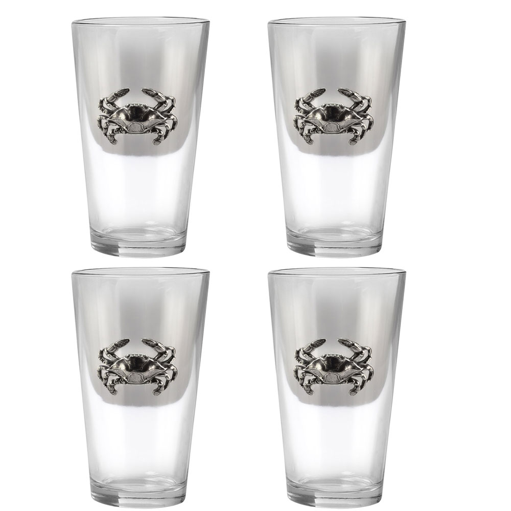 Pint Glasses - Set of 4, Beer Glasses