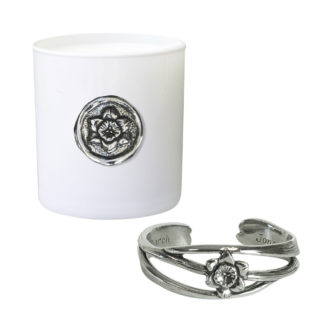 March Bloominaire Candle & Bracelet Gift Set - Spring to Mind