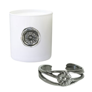 September Candle & Bracelet Gift Set - Aster