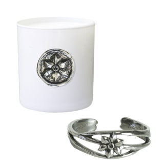 December Candle & Bracelet Gift Set - Narcissus